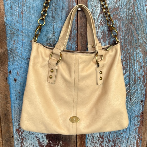 Fossil Cori Leather Assorted Chain Satchel - Picture 2 of 9